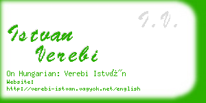 istvan verebi business card